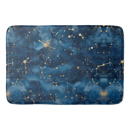 Tapis De Bain Constellation céleste - Nuit étoilée (7) (Devant)