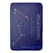 Tapis De Bain Constellation de l'hémisphère Nord Cassioipeia (devant Vertical)
