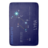 Tapis De Bain Constellation de l'hémisphère Nord Lyra (devant Vertical)