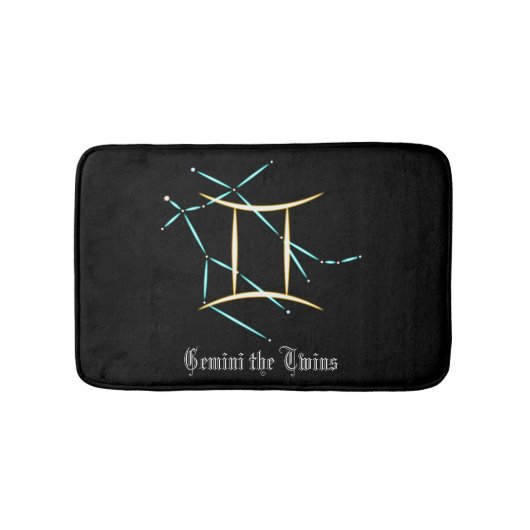 Tapis de bain Constellation du Zodiaque Gémeaux (Devant)