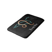 Tapis de bain constellation du zodiaque Lion (Angle)