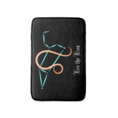 Tapis de bain constellation du zodiaque Lion (Devant (Vertical))