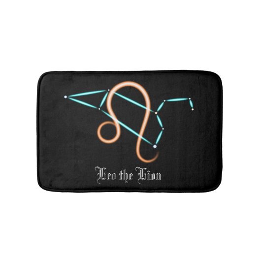 Tapis de bain constellation du zodiaque Lion (Devant)