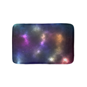 Tapis De Bain Constellations de galaxie Abstraite Art numérique