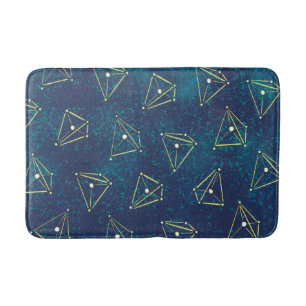 Tapis De Bain Constellations de géométrie de l'espace du ciel ét