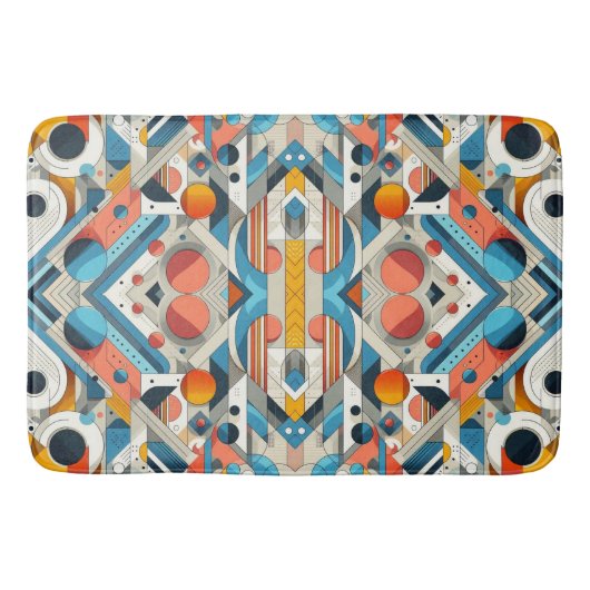 Tapis De Bain Contemporary Abstract Design (Devant)