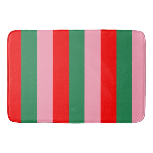 Tapis De Bain Contemporary Christmas Stripes  (Devant)