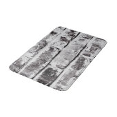 Tapis De Bain Contraste blanc Texture de brique industrielle rus (Angle)