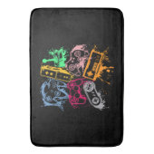 Tapis De Bain Contrôleurs de console de jeu vidéo Retro 80's 90' (devant Vertical)