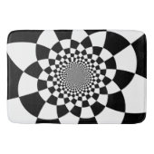 Tapis De Bain Contrôleurs hyper abstraits de tuiles noirs et (Devant)