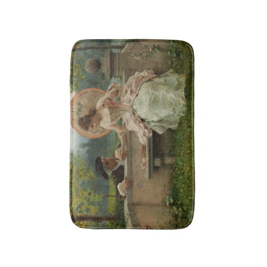 Tapis De Bain Conversation romantique dans le parc (Devant (Vertical))