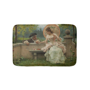 Tapis De Bain Conversation romantique dans le parc