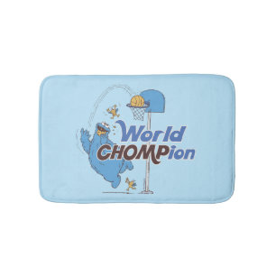 Tapis De Bain Cookie Monster Tirer sur des cerceaux de basket-