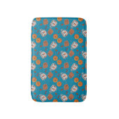 Tapis De Bain Cookies, petits pains : motif arrière - plan bleu (Devant (Vertical))