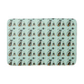 Tapis De Bain Cool Atomic Retro Chat vaisseau spatial Saturn Éto (Devant)