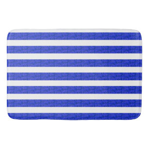 Tapis De Bain Cool Chic Bleu Géométrique Bain Mat