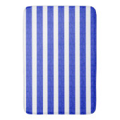Tapis De Bain Cool Chic Bleu Géométrique Bain Mat (devant Vertical)
