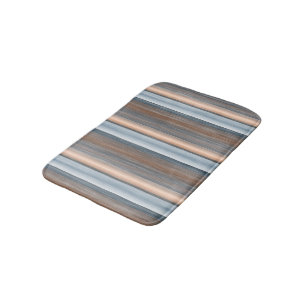 Tapis De Bain Cool Chic Brown Ardoise Bleu Gris Gris Gris Art