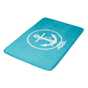 Tapis De Bain Cool Classic and Elegant Nautical Anchor