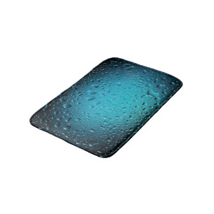Tapis De Bain Cool élégant Bleu gouttes d'eau