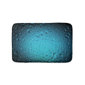 Tapis De Bain Cool élégant Bleu gouttes d'eau (Devant)