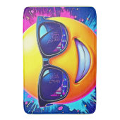 Tapis De Bain Cool 😎 Emoji Fun (devant Vertical)
