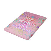Tapis De Bain Cool Modern Positive Science Citation Girly Pink (Angle)