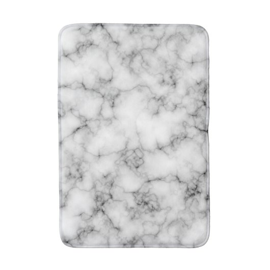 Tapis De Bain Cool Moderne Marbre blanc Texture (Devant (Vertical))