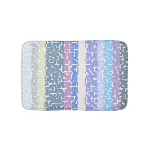 Tapis De Bain COOL Multicolore Vert/Gris/Beige/Rose/Violet/Bleu