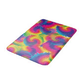 Tapis De Bain Cool Rainbow Tie Dye Motif (Angle)