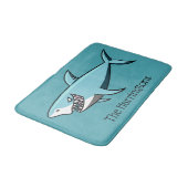 Tapis De Bain Cool Shark nom personnalisé nattes de bain (Angle)