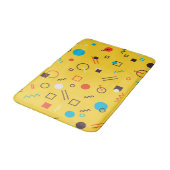 Tapis De Bain Cool, unique, tendance, urbain géométrique Memphis (Angle)