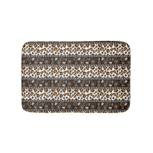 Tapis De Bain Copie africaine avec le motif de peau de guépard