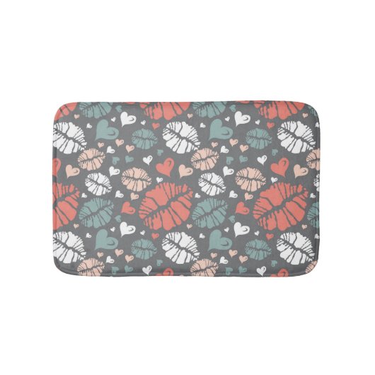 Tapis De Bain Copie de baiser et motif de coeur (Devant)