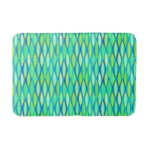 Tapis De Bain Copie de ruban de la moitié du siècle - turquois