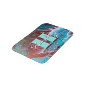 Tapis De Bain Copper and Teal Acrylic Flow (Angle)