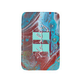 Tapis De Bain Copper and Teal Acrylic Flow (Devant (Vertical))