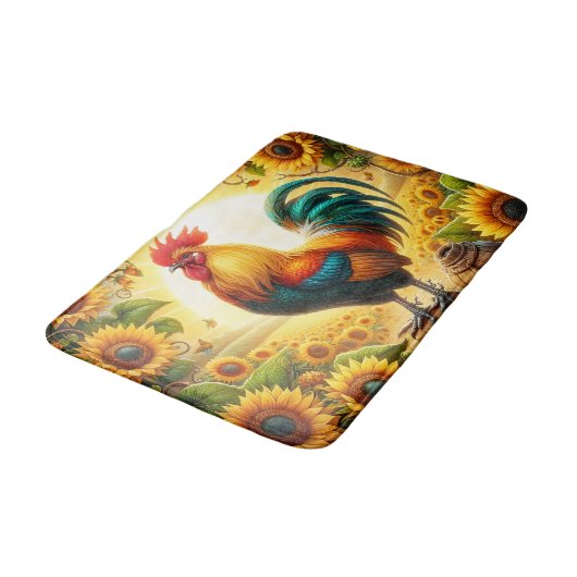 Tapis De Bain Coq (Angle)