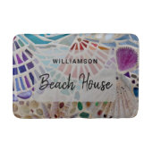 Tapis De Bain Coques de maison de plage personnalisées (Devant)