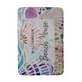 Tapis De Bain Coques de maison de plage personnalisées (Devant (Vertical))