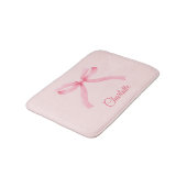 Tapis De Bain Coquette à mâchoire rose personnalisée (Angle)