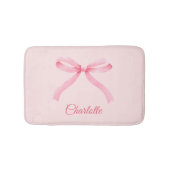 Tapis De Bain Coquette à mâchoire rose personnalisée (Devant)