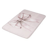Tapis De Bain Coquette esthétique arc rose Nom personnalisé (Angle)