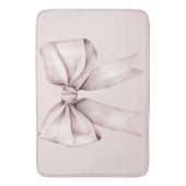 Tapis De Bain Coquette esthétique arc rose Nom personnalisé (devant Vertical)