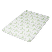 Tapis De Bain Coquette Green Bow Ribbon Girl (Angle)