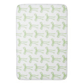 Tapis De Bain Coquette Green Bow Ribbon Girl (devant Vertical)
