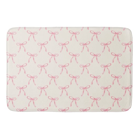 Tapis De Bain Coquette Rose Bow (Devant)
