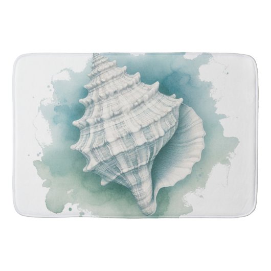 Tapis De Bain Coquillage côtier/nautique (Devant)