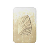 Tapis De Bain Coquillage de Saint-Jacques sur sable (Devant (Vertical))