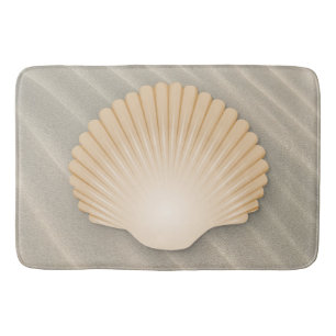 Tapis De Bain Coquillage et dunes de Sandy crantés par plage